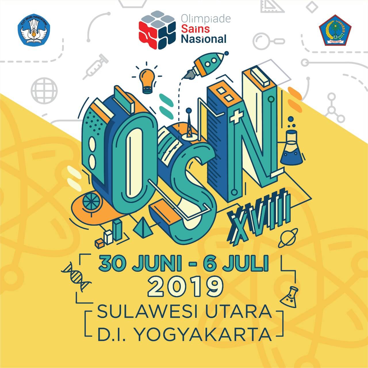 Kemeriahan Acara Penutupan dan Pengumuman Pemenang OSN-SD 2019 di Yogyakarta
