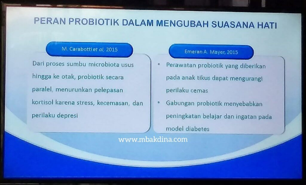 Peran probiotik untuk mengubah suasana hati